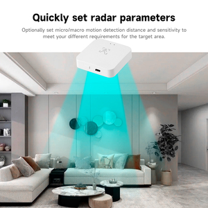 Tuya <span class=keywords><strong>ZigBee</strong></span> Cảm Biến Hiện Diện Của Con Người 24G Khoảng Cách Detector Thông Minh Cơ Thể Con Người PIR Cảm Biến Hỗ Trợ Alexa Google Trợ Lý - Product Image 4
