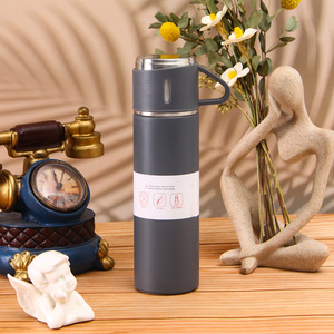 Ensemble cadeau de <span class=keywords><strong>thermos</strong></span> portable Ranguo élégant, écologique et durable, 500 ml, en acier inoxydable, avec 2 tasses, logo personnalisé, promotionnel - Product Image 3