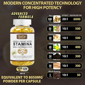 Cápsulas de Hierba de Cabra en Celo – Favorece la Energía, el Rendimiento y la Concentración, Potenciador de Resistencia para Hombres y Mujeres, Suplemento Dietético de 60 Unidades - Product Image 3