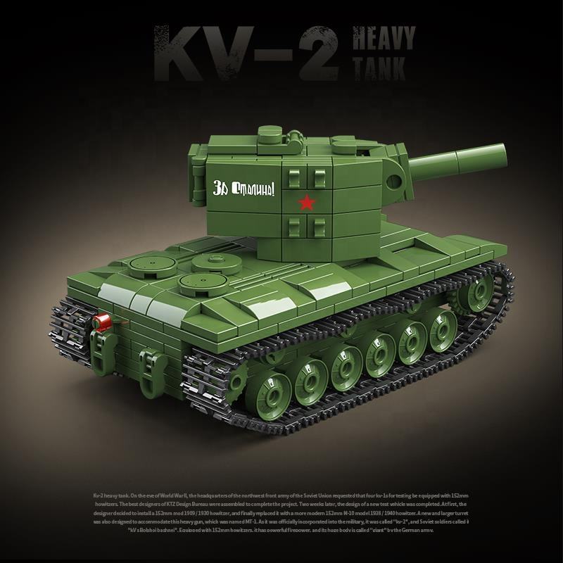 100248 1:20 WW2 Military Series - KV-2 Heavy Tank Model