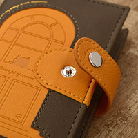 Carnet à spirale A7 A6 A5 à bouton-pression, couverture souple, bloc-notes cadeau avec portefeuille organisateur de budget motif chaton