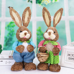 Rabbit Theme Party Supplies Decoration Gift Grass <b>Easter</b> Bunny <b>Ornament</b> - Product Image 3