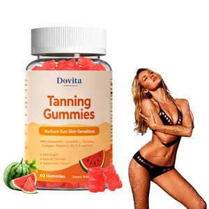 Gomitas Bronceadoras de Fórmula Personalizada para un Bronceado sin Sol con Extractos de Sandía, Resultados Efectivos, Vitamina E - Product Image 1