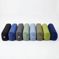 Coussin de yoga PerfectForm en suède 64x24cm, soutien lombaire, compressible et scellable sous vide, pour la pratique du yoga Yin et des exercices réparateurs