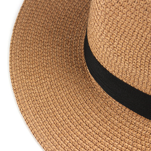 <span class=keywords><strong>Sombrero</strong></span> <span class=keywords><strong>Panamá</strong></span> a <span class=keywords><strong>Precio</strong></span> de Fábrica para Mujer/<span class=keywords><strong>Hombre</strong></span>, <span class=keywords><strong>Sombrero</strong></span> de Sol de Verano de Ala Ancha, Fedora para Playa, Fiesta al Aire Libre, Cinta de Cuerda de Hierba Natural, Casual, para Viajes - Product Image 4