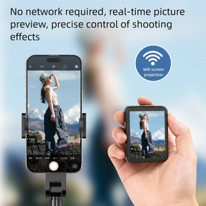 รีโมทบลูทูธ Shoot Stream MagSafe 2.8 นิ้ว พร้อมหน้าจอแสดงผล ระยะส่งสัญญาณ 15 เมตร แบบ Dual-Band ไม้เซลฟี่พร้อมจอภาพสำหรับถ่ายเซลฟี่และไลฟ์สด - Product Image 2