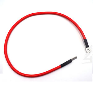 Высококачественный кабель Hooha Harness красно-черный 6AWG, луженая медь, RoHS, для заземления, с термоусадочной трубкой, для аккумуляторных батарей - Product Image 3