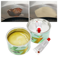 Mastic polyuréthane durable à forte adhérence, séchage rapide, ponçage facile, avec durcisseur, pour la réparation de carrosserie automobile, le remplissage des rayures et des bosses.