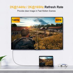 สายเคเบิล CableCreation 4K 60Hz USB C to DP 1.2 สาย <span class=keywords><strong>2K</strong></span> 165Hz USB Type C to DP รองรับ Thunderbolt 3/4 สำหรับจอภาพและโปรเจคเตอร์ - Product Image 5