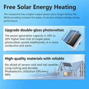 Calentador de Agua <span class=keywords><strong>Solar</strong></span> de 60L/80L/100L con Tanque de Esmalte, Doble Potencia, Sin Inversor, Logotipo Personalizado/Enchufe <span class=keywords><strong>Universal</strong></span> EU/US - Product Image 6