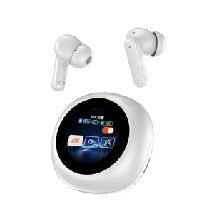 2025 phong cách mới yw13 TWS Hifi 5.4 không dây ANC Earbuds màn hình cảm ứng enc tiếng ồn-hủy bỏ công nghệ thông minh hiển thị kỹ thuật số - Product Image 6