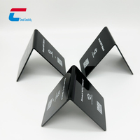Support de menu de table en acrylique étanche avec code QR NFC RFID personnalisable pour avis Google, distance de lecture 1-10 cm, logo, 13,56 MHz, vente en gros