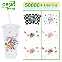 Nouveauté OSMO : Plus de 50 000 designs d'autocollants de transfert UV DTF imperméables pour gobelets de 24 oz – Religieux, Biblique, Floraux