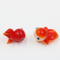 Meilleures ventes Figurine d'ornement de poisson rouge en verre de Murano rouge pour la décoration