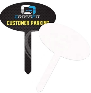 Letrero de Jardín de Plástico Corrugado Ovalado Unisub Blanco Brillante de Alta Calidad con Impresión Completa de Logotipo Personalizado y Tamaño de 7.75" X 10" - Product Image 2