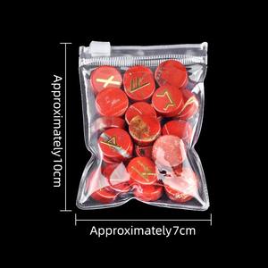 Juego único de decoración y manualidades para el hogar de 25 piezas, piedras de runas naturales con símbolos de brujería y meditación, estilo de adivinación, amor - Product Image 5