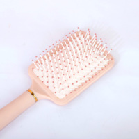 Brosse à cheveux de massage du cuir chevelu avec imprimé INS et grattoir de nettoyage.