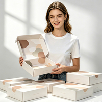 Boîtes d'expédition et d'envoi personnalisées, colorées, écologiques, imperméables, rigides, en carton ondulé, avec lamination mate et doublure en éponge, pour bougies, vêtements et chapeaux