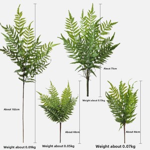 ต้นเฟิร์นประดิษฐ์ในกระถาง ต้นไม้สีเขียวสัมผัสนุ่มเหมือนจริง ทำจากพลาสติก เหมาะสำหรับงานแต่งงาน ตกแต่งผนังต้นไม้ และการจัดสวน - Product Image 3