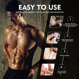 Marque privée Hydratant Nettoyage En Profondeur Bearp Cheveux Corps Sont Nettoyés Protégés <span class=keywords><strong>Meilleur</strong></span> Savon Naturel Blanchissant Hommes - Product Image 5