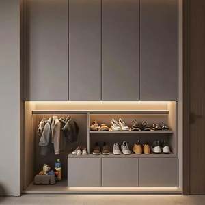 High Quality Minimalist Simple Wholesale Price Wooden <b>Shoe</b> <b>Rack</b> Cabinet Tipping Bucket <b>Shoe</b> Cabinet for Home - Product Image 1