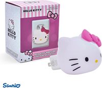 Veilleuse en silicone GOLMORE2 pour enfants, veilleuse à brancher avec visage Hello Kitty, contrôle tactile, lumière LED blanc chaud à intensité variable, lumière d'ambiance