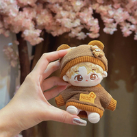 Personnalisé 10cm dessin animé mignon peluche coton poupée personnalisé kpop idole peluche poupée pendentif vêtements accessoires amovible