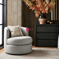 Canapé en tissu velours moderne Yicheng, coussins blancs, base en bois, fauteuil lounge, fauteuil individuel, provenant d'un fournisseur chinois