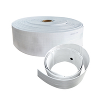 Tuyau agricole perforé Plentirain, tuyau plat en PE pré-perforé, conception double couche avec sortie filetée intégrée