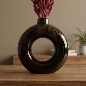 Vase à fleurs en céramique, support floral décoratif pour table, pour la maison, le bureau, le salon, décoration intérieure et pots et jardinières. - Product Image 2