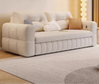 Sofá Cama de Tela para Sala de Estar, Sofá Cama Convertible Moderno que Ahorra Espacio, Función de Sofá Cama para Hogares Modernos y Apartamentos Pequeños