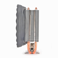 Nuevo Enfriador de CPU con 2 Tubos de Calor, Ventilador Vertical de Torre de Aluminio, Universal para FM FM2 AM2 AM3 AM4 AM5 I3 I5 I7 I9 LGA 775 115X 1200 1366 1700 2011