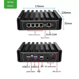 Mini PC sin ventilador BKHD J5005 J6412 7305 i3 1115G4 con 4 puertos LAN 2.5G y dispositivo de red Intel I226 - Product Image 4