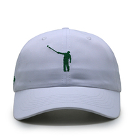 Gorra de Golf Personalizada con Logotipo Bordado, Ajustable, de Poliéster, para Hombre, Deportiva, para Tenis, Béisbol, Blanca