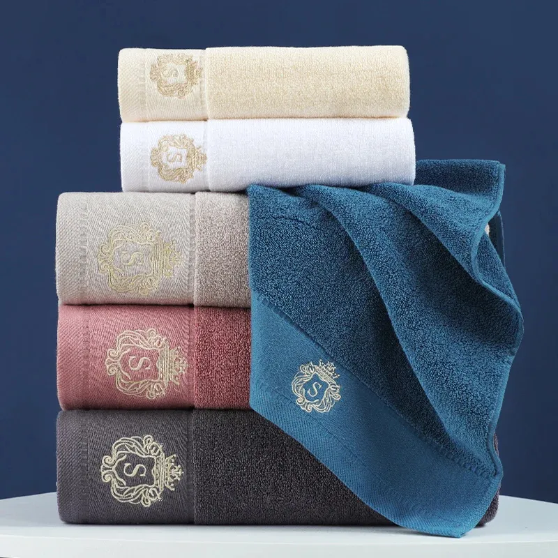 premium cotton hotel towel set brand logo and bath towels absorbent white hotel towels bath 100% cotton