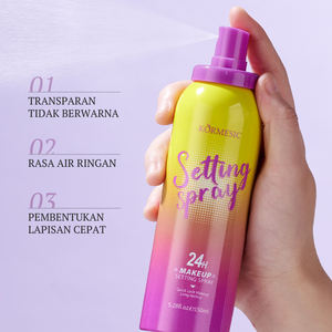 KORMESIC Certifié Bpom Vente en gros 150ml Spray fixateur de maquillage transparent effet eau, fixation rapide longue durée 24H - Product Image 5