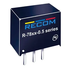 R-7815-0.5 Recom Through Hole Switching Regulator, 15V dc Output Voltage, 18 -- 32V dc Input Voltage, 500mA Output Current