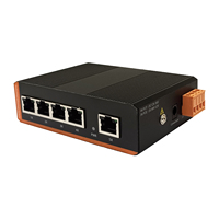 Commutateur réseau industriel non géré TiNCAM 10/100M 5 ports, montage sur rail DIN, capacité de commutation 1 Gbps, prise en charge du VLAN, caméra IP, NVR