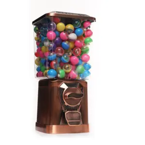 Diseño antiguo juguetes Gumball cápsula Gashapon pelota máquina expendedora de color bronce