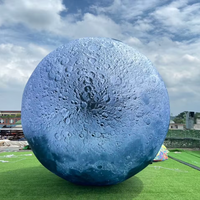 Ballon géant gonflable Fuyi en forme de lune et de planète, décoration du système solaire avec tissu en nylon, tailles de 2m à 4m pour festival de musique