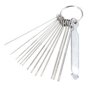 Juego de limas redondas de metal para ranuras de guitarra, kit de herramientas de 10 piezas de aleación de níquel y plata para reparación de guitarra - Product Image 1