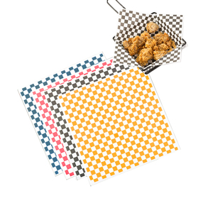 Plaid Printable square Fast Food <b>Paper</b> Wrapper Oil Proof Easy Take of <b>Paper</b> Sheet for Pretty Greaseproof <b>Paper</b> - Product Image 1