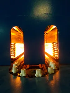 240v 3000W yarım beyaz kaplama halojen değiştirmeler PET üfleme makinesi için kızılötesi halojen ısıtma lambası