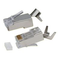 Câble RJ45 prise modulaire mâle rj45 connecteur cat6 blindé avec barre de chargement pour câbles prise modulaire Cat6a