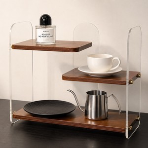 Acrylic desktop cup holder, entryway, light luxury and high-<b>end</b> style, water cup <b>storage</b>, dining <b>table</b> coffee cup and mug shelf - Product Image 2