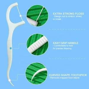 Vente en gros AJ B-06 30/50/100 pièces Cure-dents jetables à la menthe en PE pour orthodontie, fil dentaire résistant en boîte pour le nettoyage des dents ISO CE - Product Image 5