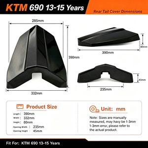 Carénage arrière de moto KOLMIO-LAM compatible avec <span class=keywords><strong>KTM</strong></span> Duke <span class=keywords><strong>690</strong></span> 2013-2015, accessoires moto <span class=keywords><strong>2014</strong></span> - Product Image 2