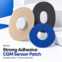 RECOO Patch Adhésif Fort pour Capteur CGM 14 Jours, en Acrylique Henkel, Imperméable et Respirant, pour Usage Quotidien, Fabricant OEM
