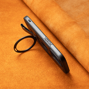 Funda Protectora para Celular GSCASE, Funda Trasera de Cuero PU al por Mayor para iPhone 15 Pro Max <span class=keywords><strong>16</strong></span> Pro 14 con Soporte de Anillo - Product Image 4