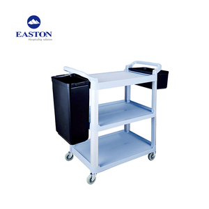 Chariot en plastique fort de nettoyage <span class=keywords><strong>d</strong></span>'hôtel avec les seaux <span class=keywords><strong>d</strong></span>étachables - Product Image 2